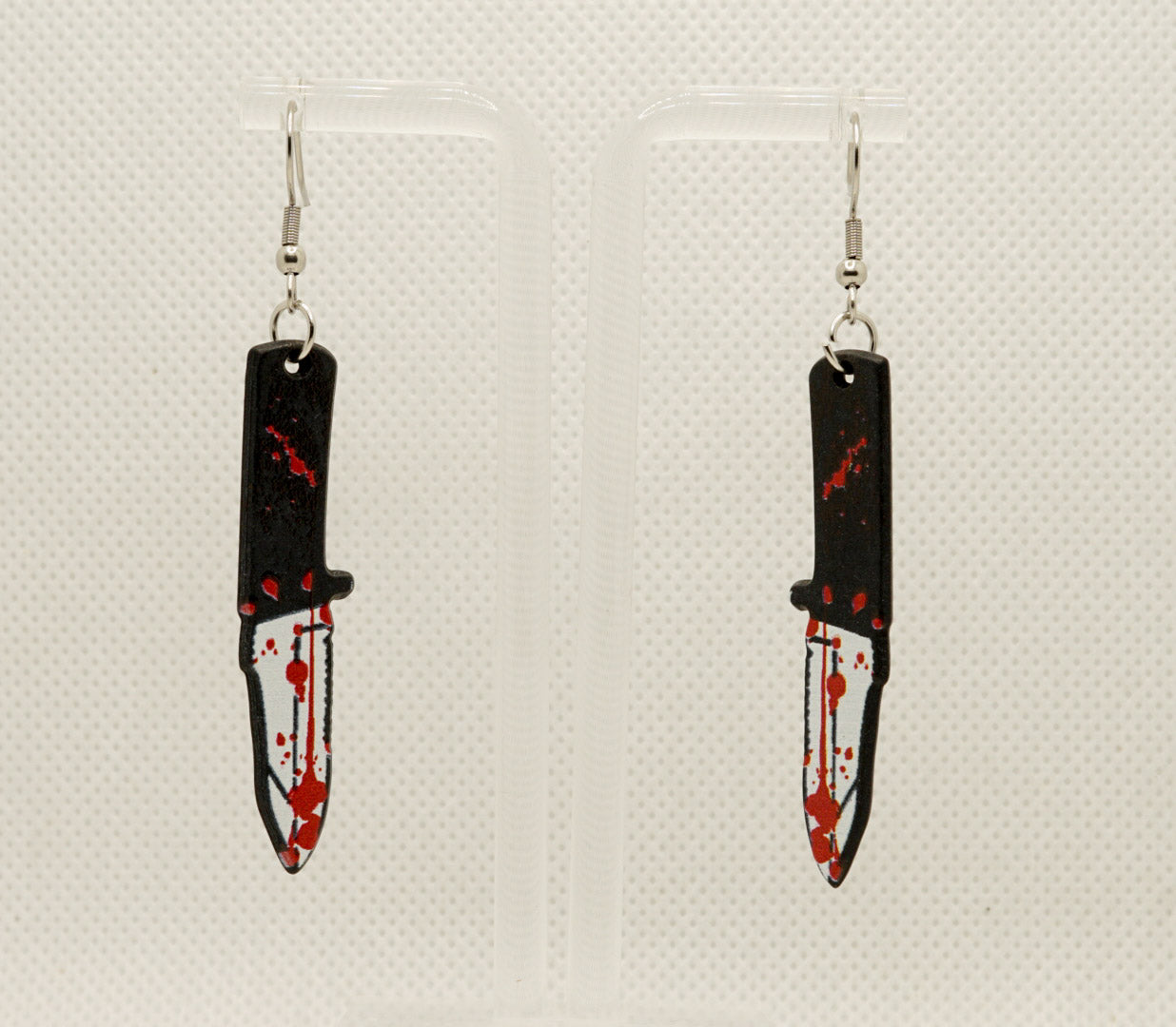 Bloody Black Slasher Earrings