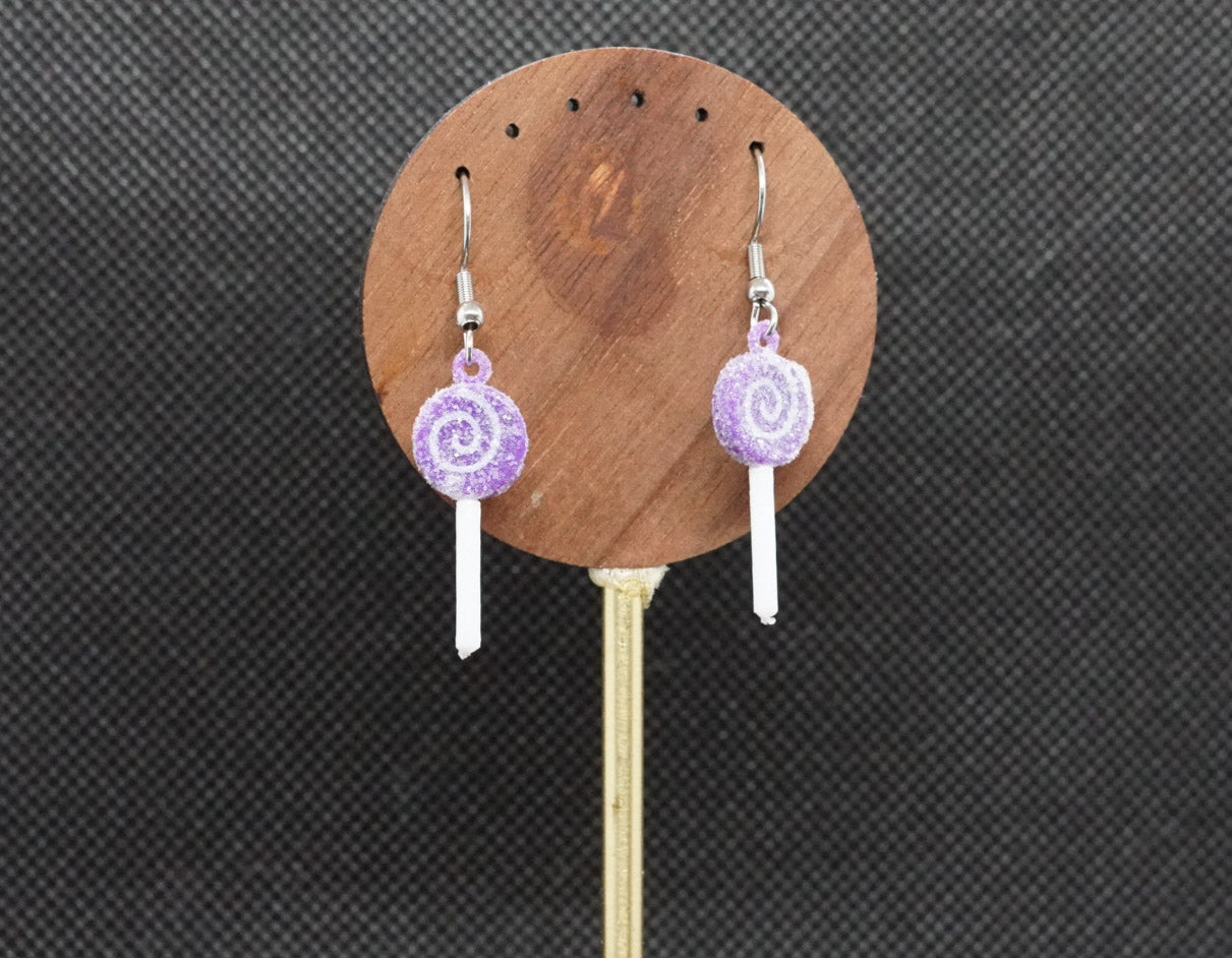 Lollipop Glitter Earrings