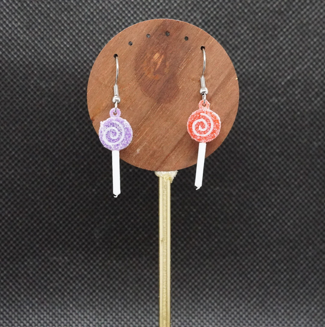 Lollipop Glitter Earrings