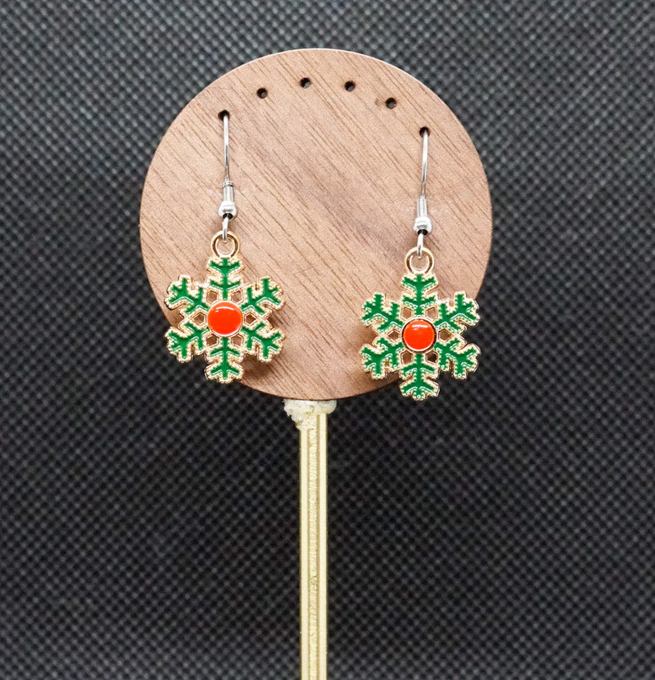 Snowflake Charm Earrings