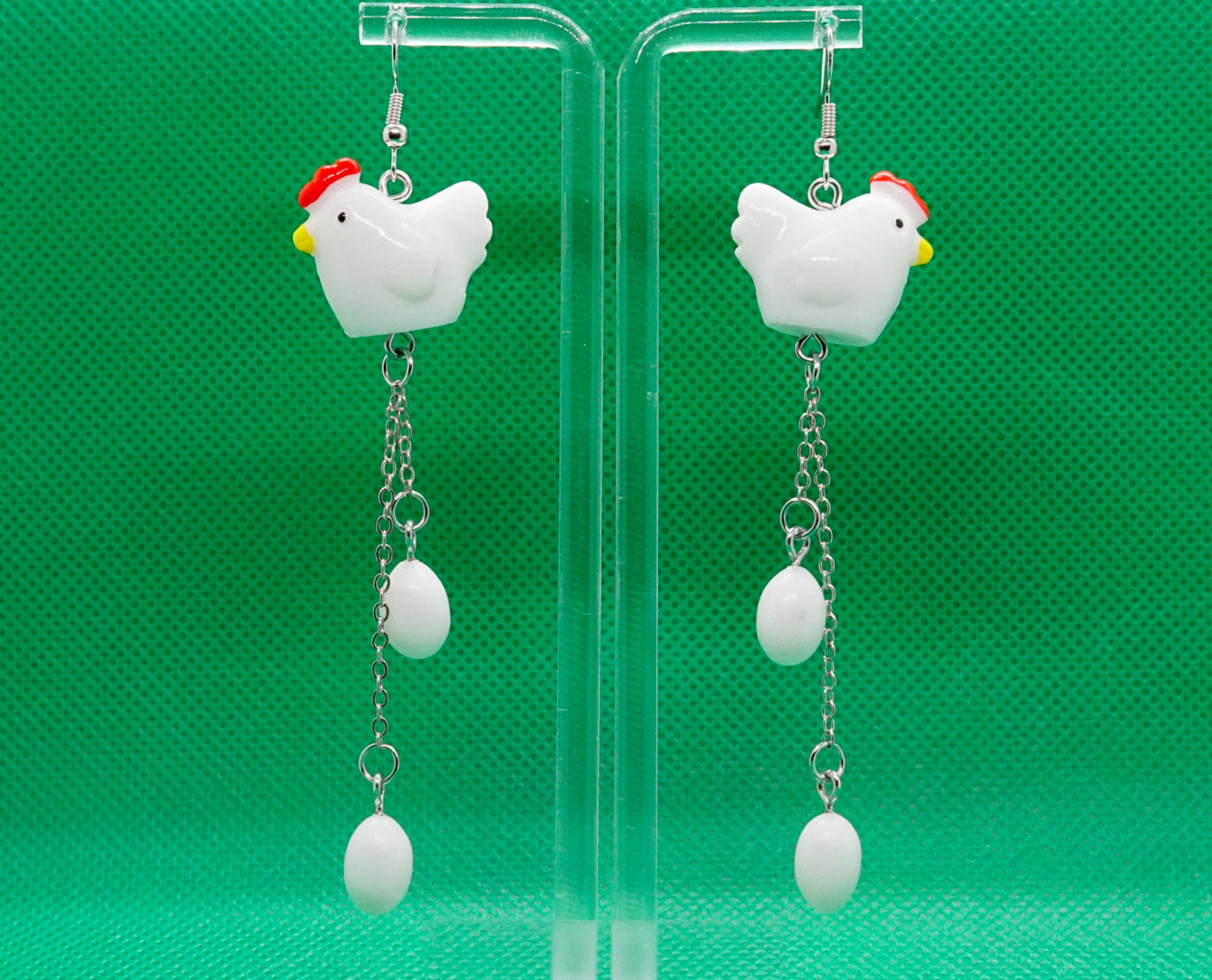 Chicken Earrings