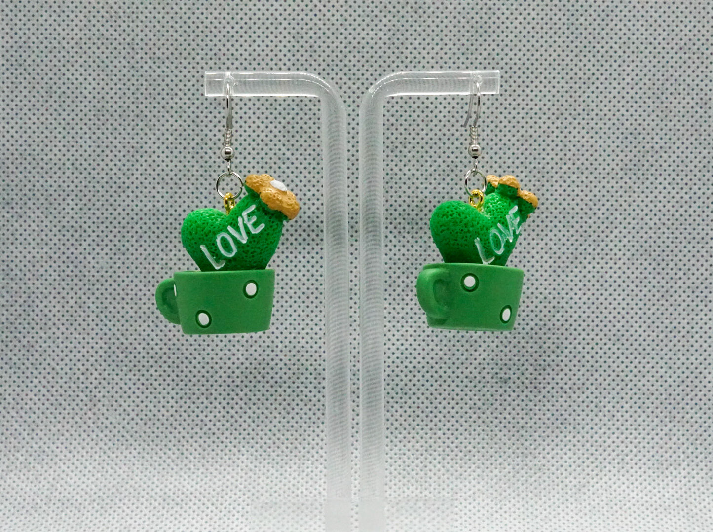 Teapot Succulent Earrings