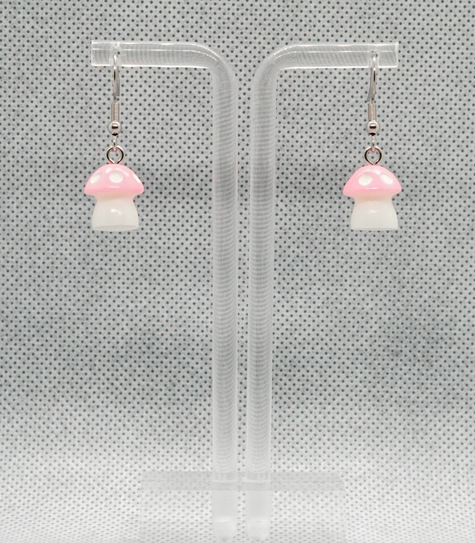 Mini Mushroom Earrings