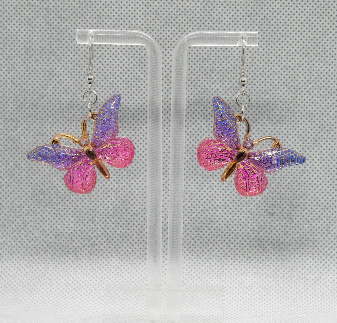 Butterfly Pendant Earrings