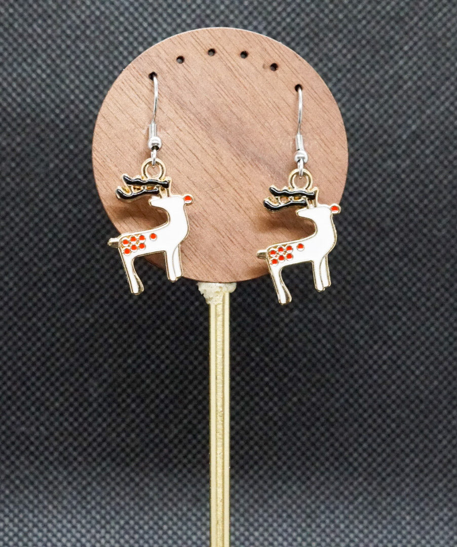 Reindeer Charm Earrings