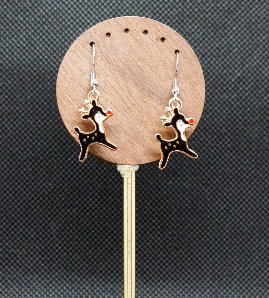 Reindeer Charm Earrings