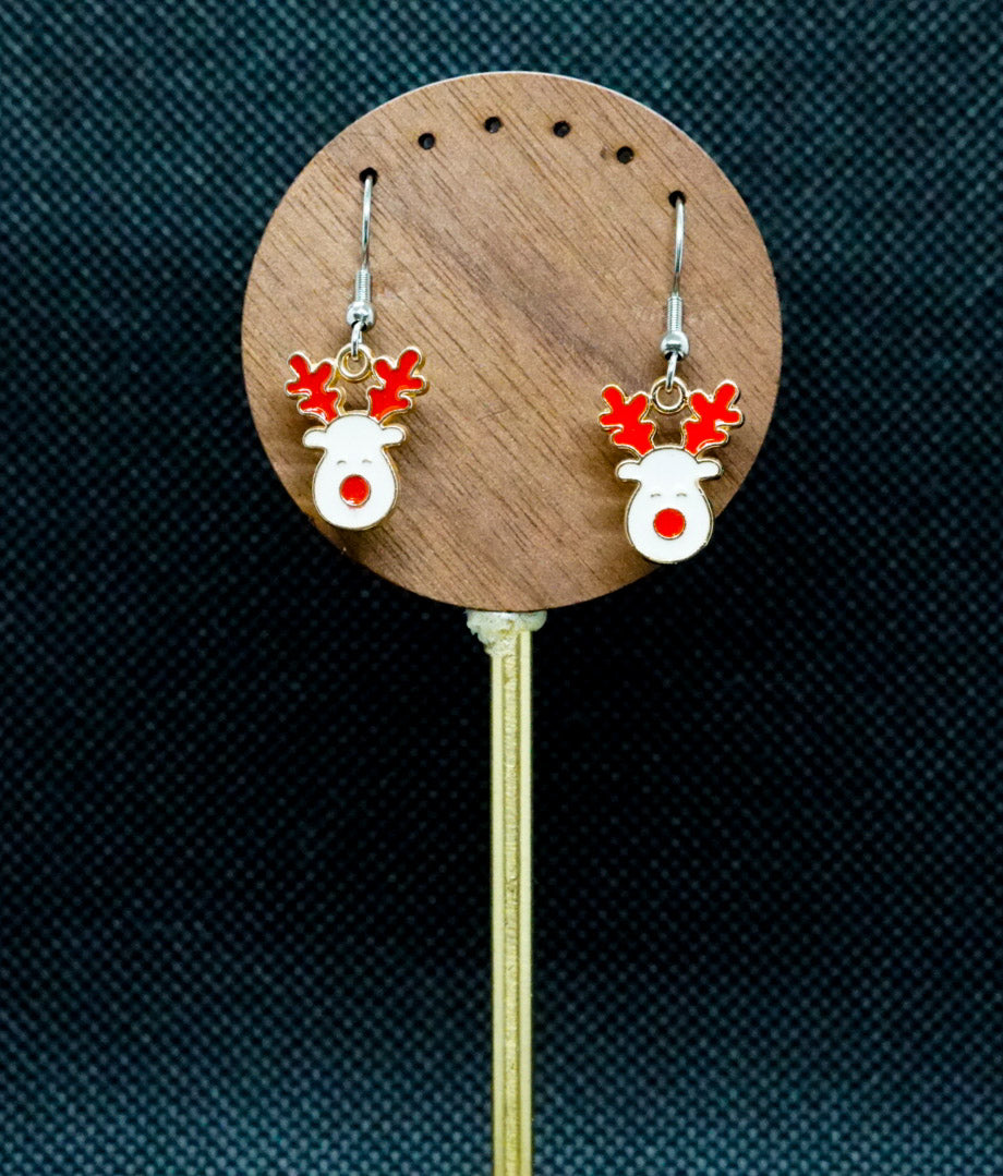 Reindeer Charm Earrings