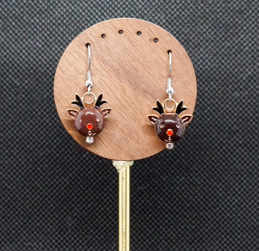 Reindeer Charm Earrings