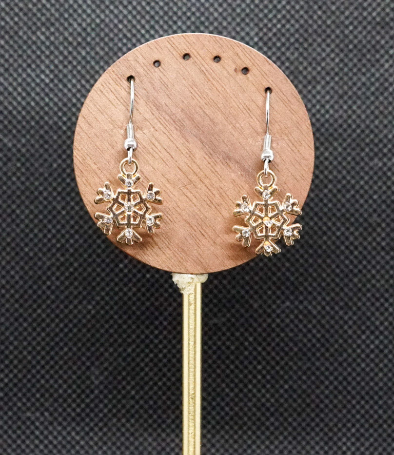 Snowflake Charm Earrings